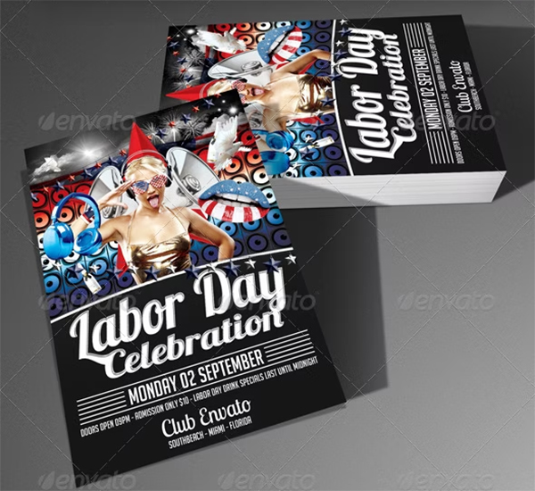 Labor Day Party Flyer Template