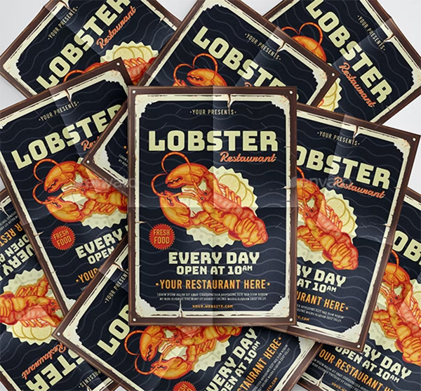Lobster Restaurant Flyers