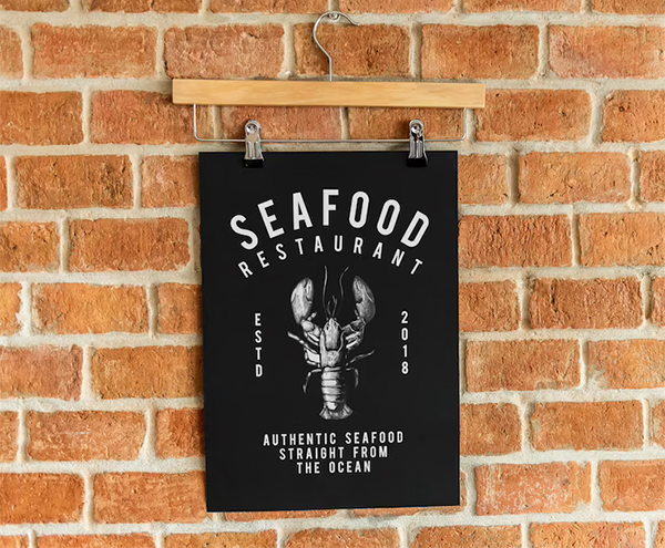 Free PSD Seafood Restaurant Menu Flyer & Poster Template