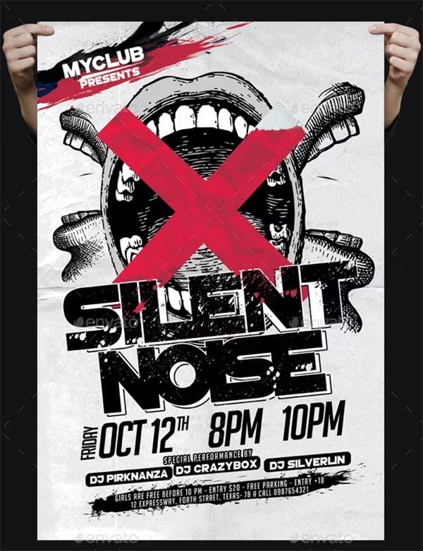 Silent Noice Flyer Template