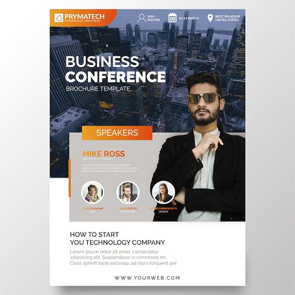 Free Business Conference Event Flyer Template