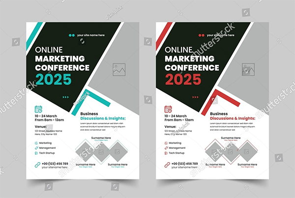Online Business Conference Event Flyer