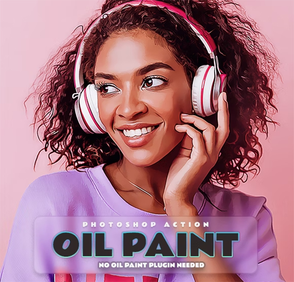 Soft Oil Paint Photoshop Action