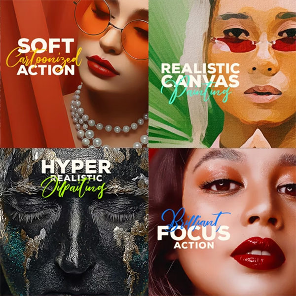 4in1 Photo Effects Action Bundle