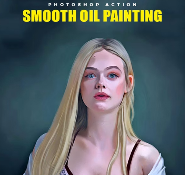 Smooth Oil Soft Painting Photoshop Action