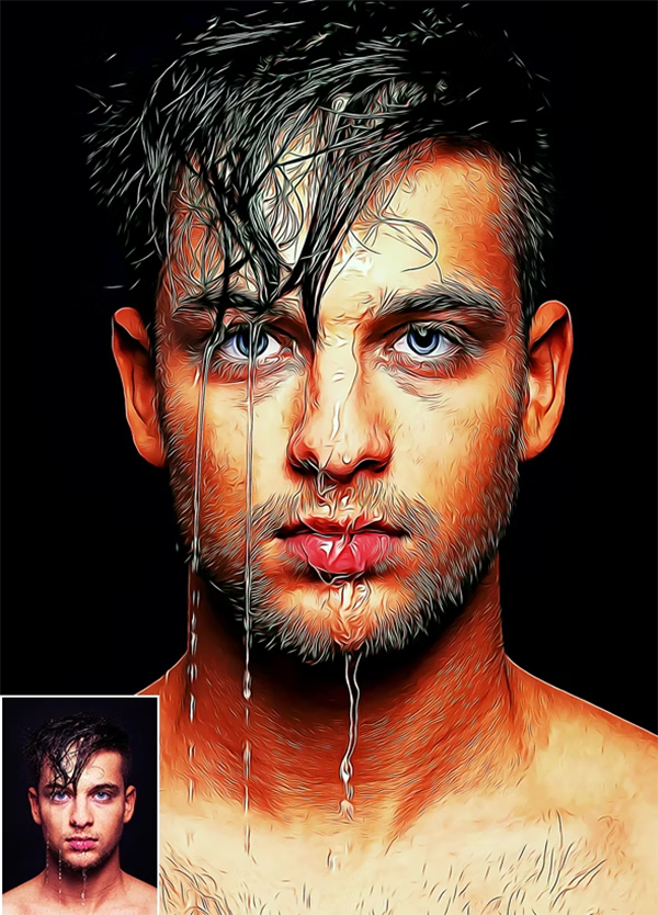 Oil Paint Pro Photoshop Action