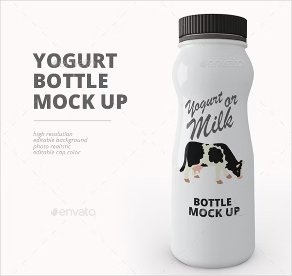 Yogurt Bottle Mockup Yogurt Bottle Mockup