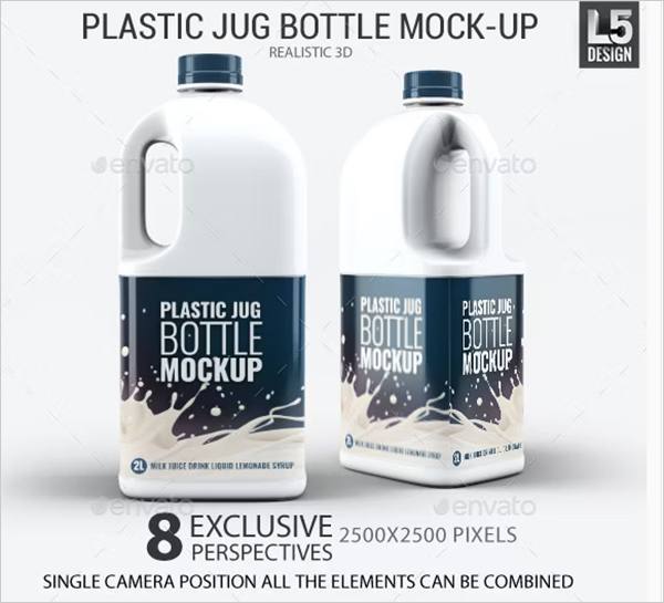 Plastic Jug Bottle Mock-Up Plastic Jug Bottle Mock-Up