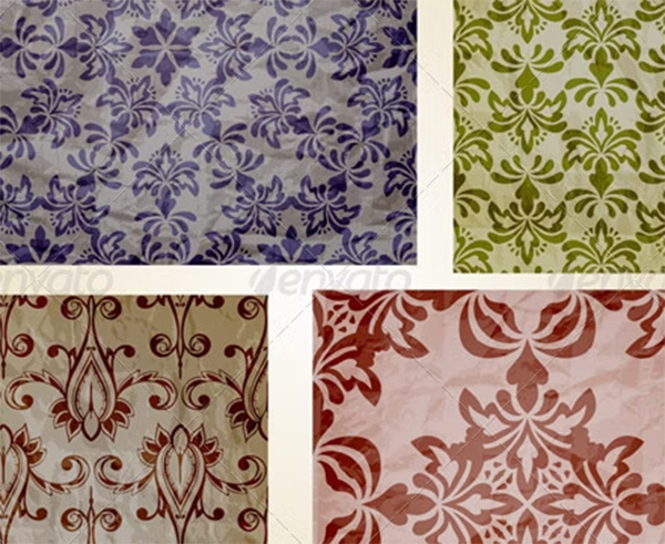Vector Retro Seamless Paper Pattern