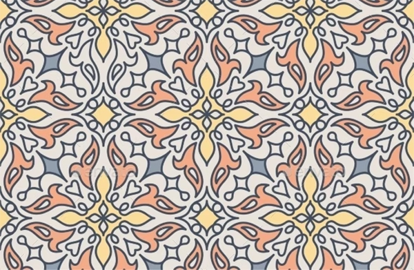 Arabic Seamless Paper Pattern