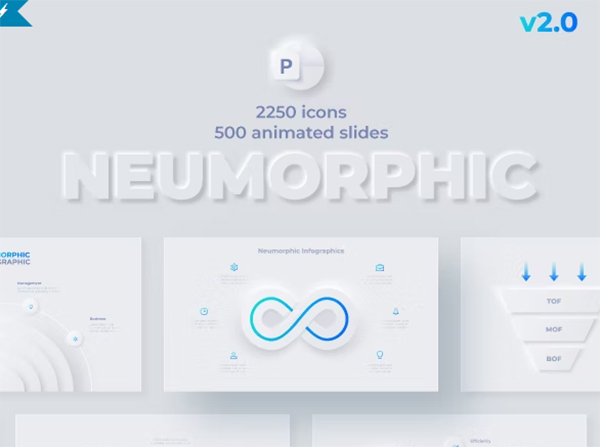 Neumorphic Powerpoint Presentation