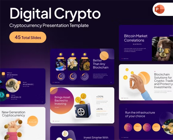 Digital Crypto PowerPoint Template