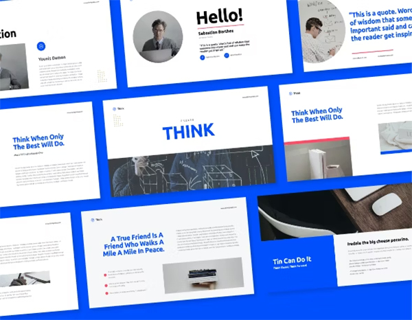 Think Educational Presentation Google Slides Template