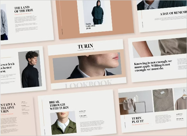 Clean Fashion Lookbook Keynote