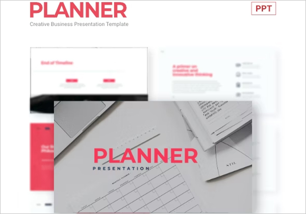 Planner Creative Business Powerpoint Template