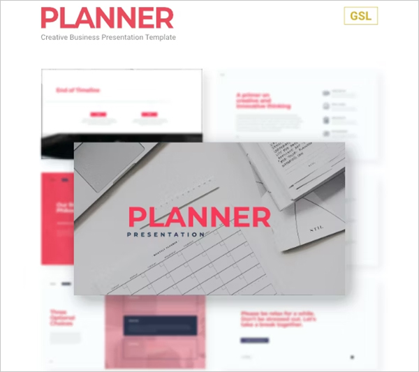 Planner Creative Business Google Slides Template
