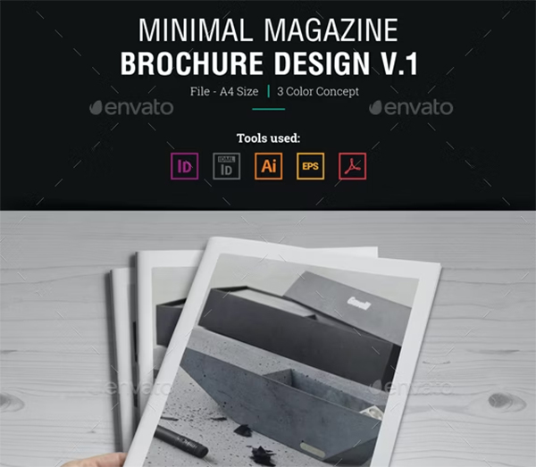 Minimal Magazine Design PSD Template