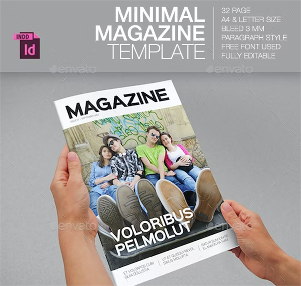 Minimal Magazine Design Template