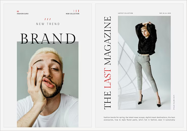 Free PSD  Minimal Magazine Template
