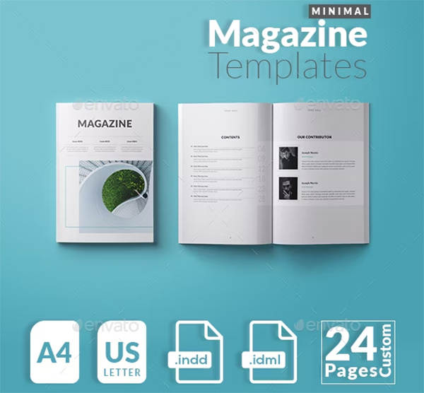 Minimal Magazine Print Templates