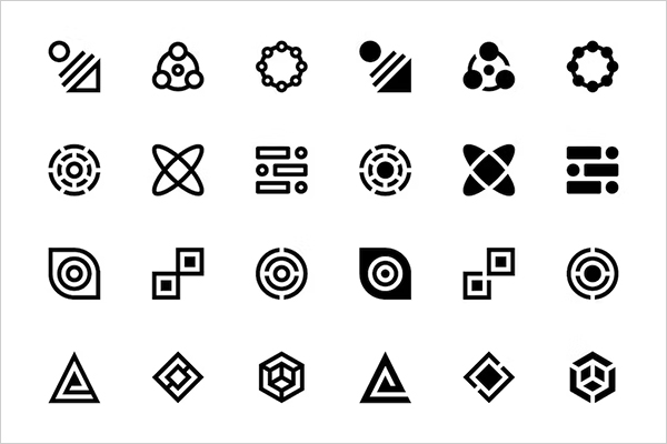 34 Abstract Icons Template