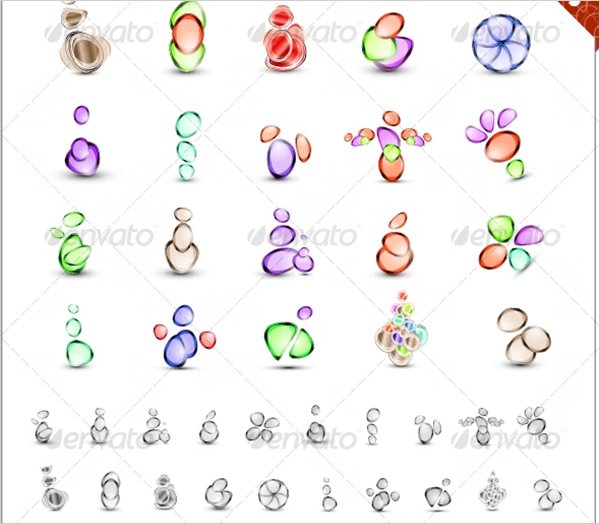 Abstract icons Templat