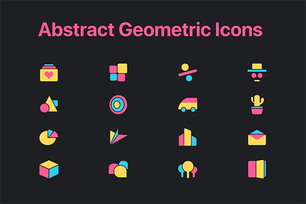 Abstract Geometric Icons Template