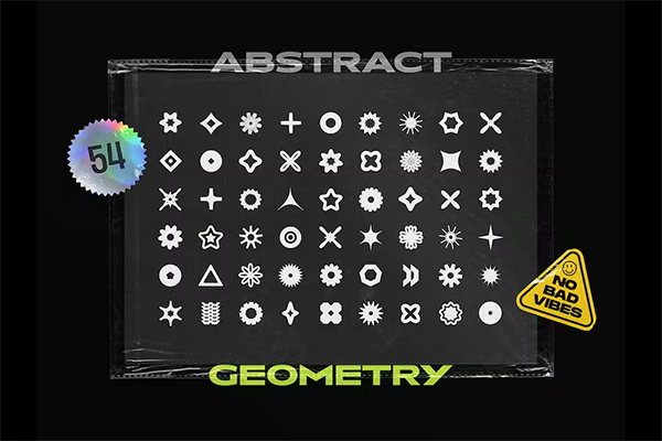 Abstract Geometry Elements Template