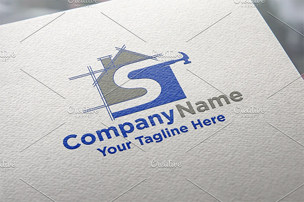 Construction Letters Logo Template