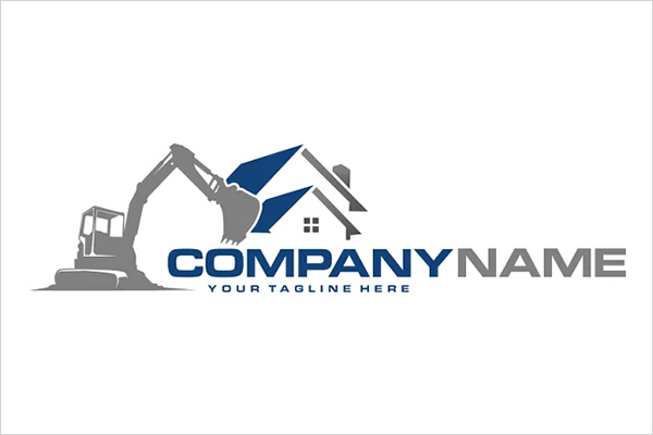 Excavator Logo Template