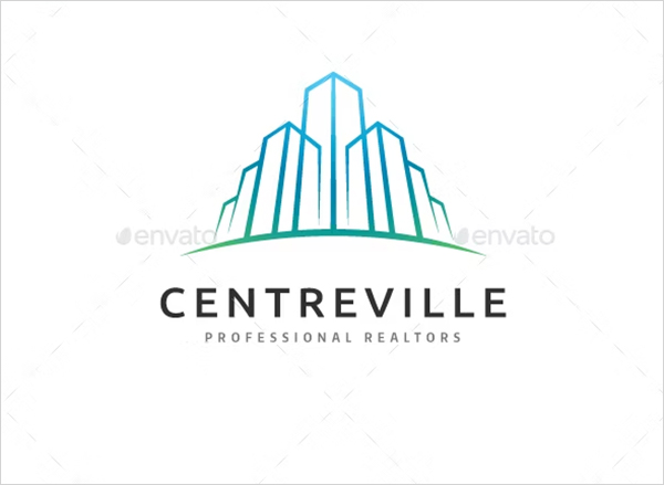 Downtown Buildings Logo Template