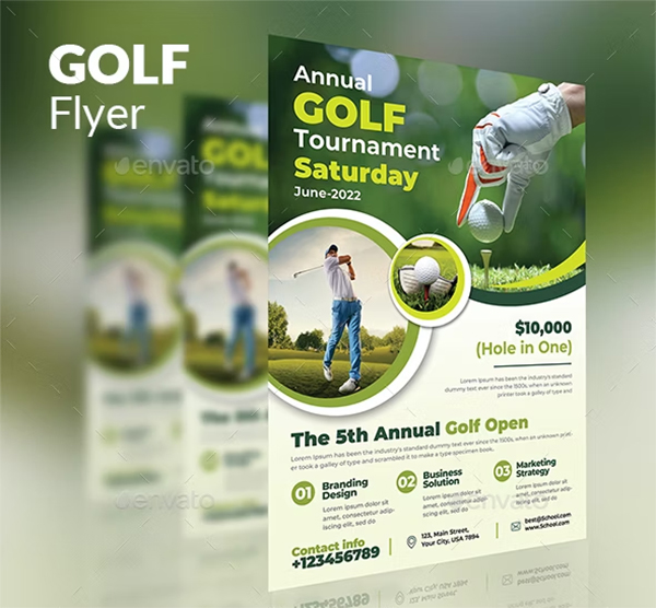 Golf PSD Flyer Design