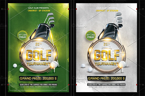 Golf Tournament Flyer Designs