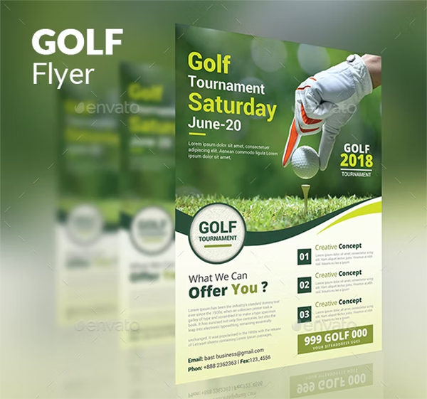 Golf Event Flyer Template