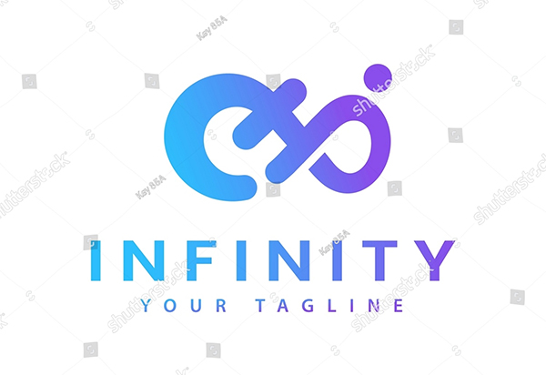 H,I,P Infinity Letter Vector Logo