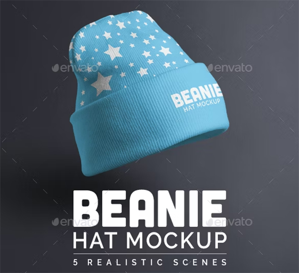 Beanie Hat Mock-up Template