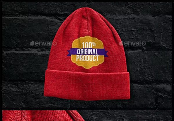 Beanies Pack Mock Up Template