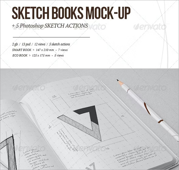 Sketchbook Mock-up & Sketch Actions