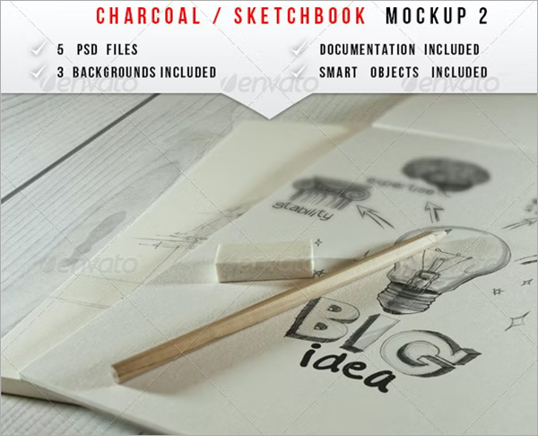 Sketch & Charcoal Mockups