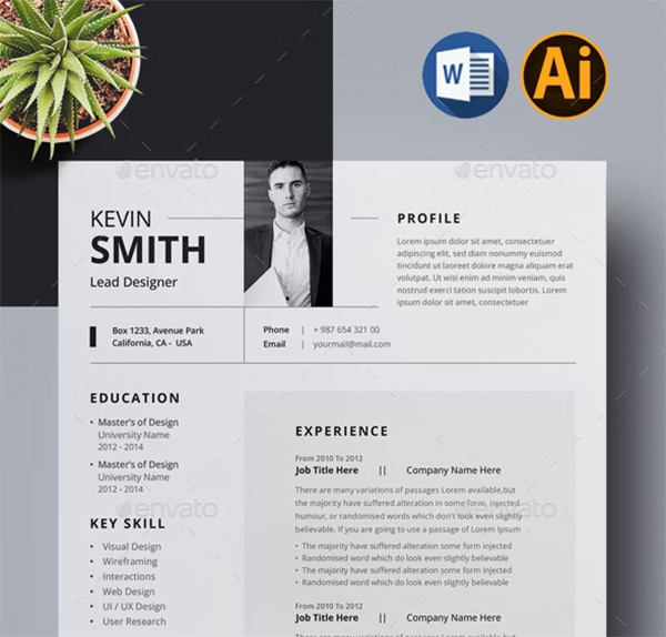 Resume Vector Template