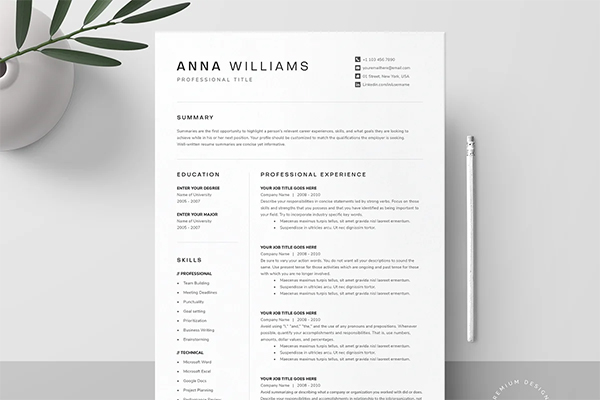 Resume Template Pack