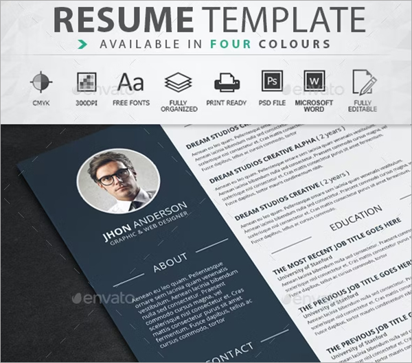 Creative Resume Template Design