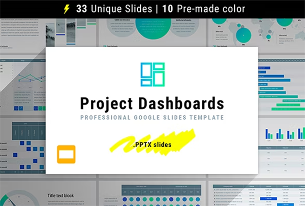 Project Dashboards for Google Slides