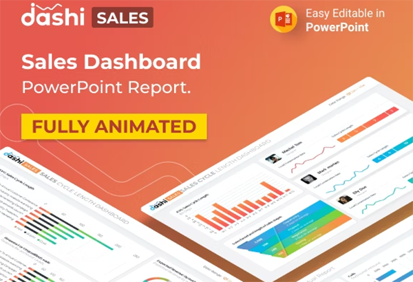 Sales Dashboard Report PPT Presentation