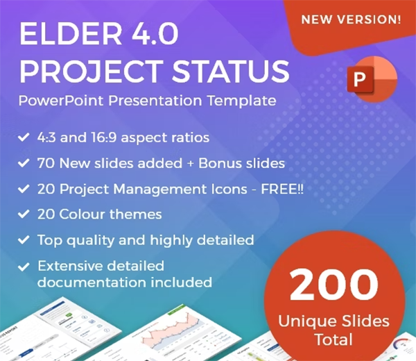 A Project Status Report PowerPoint Template