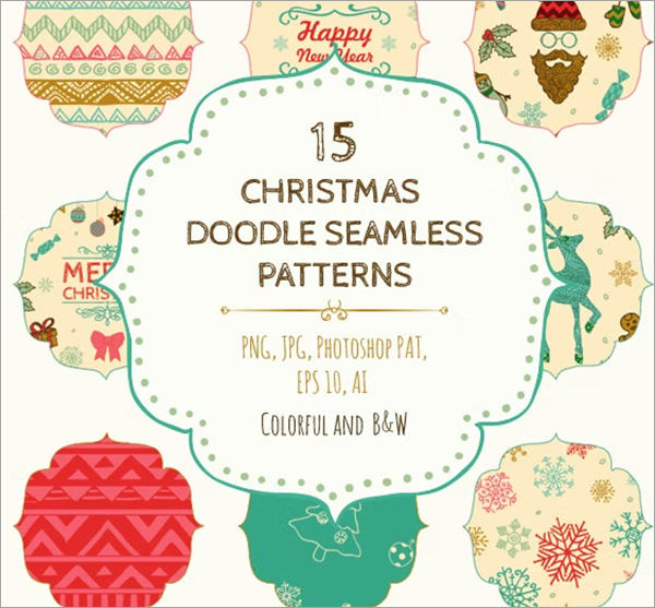 Christmas Seamless Patterns Template