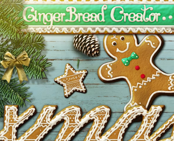 Gingerbread Christmas Style Photoshop Creator