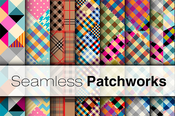 Textile Vector Seamless Patterns