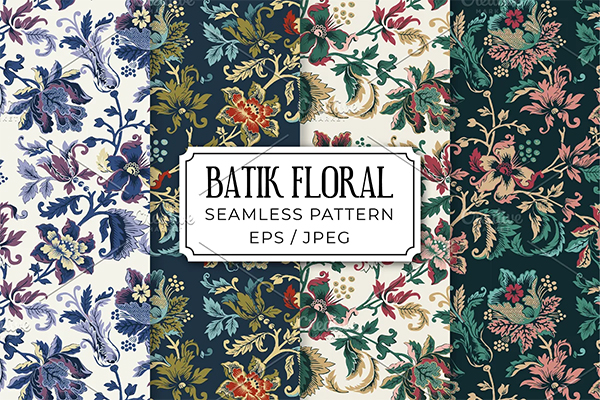 Best Batik Floral Summer Seamless Pattern
