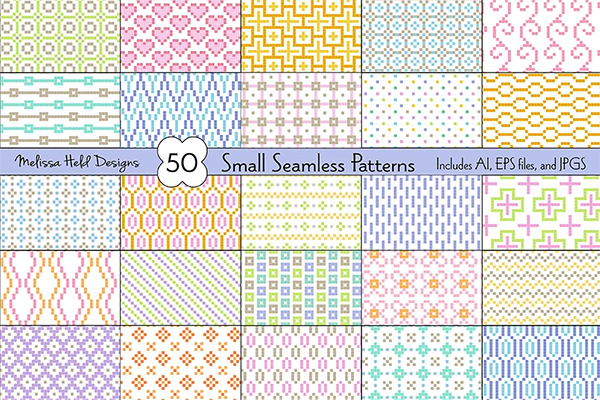 Small Seamless Geometric Patterns Template
